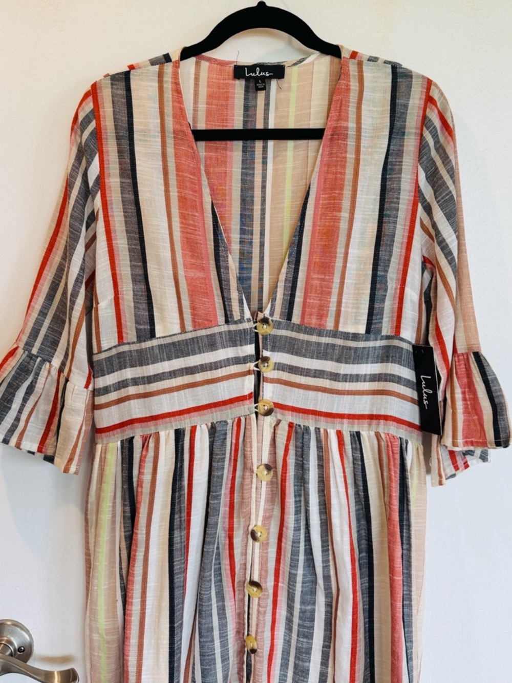 Lulu's Button Front Dress - Picture 3 of 8